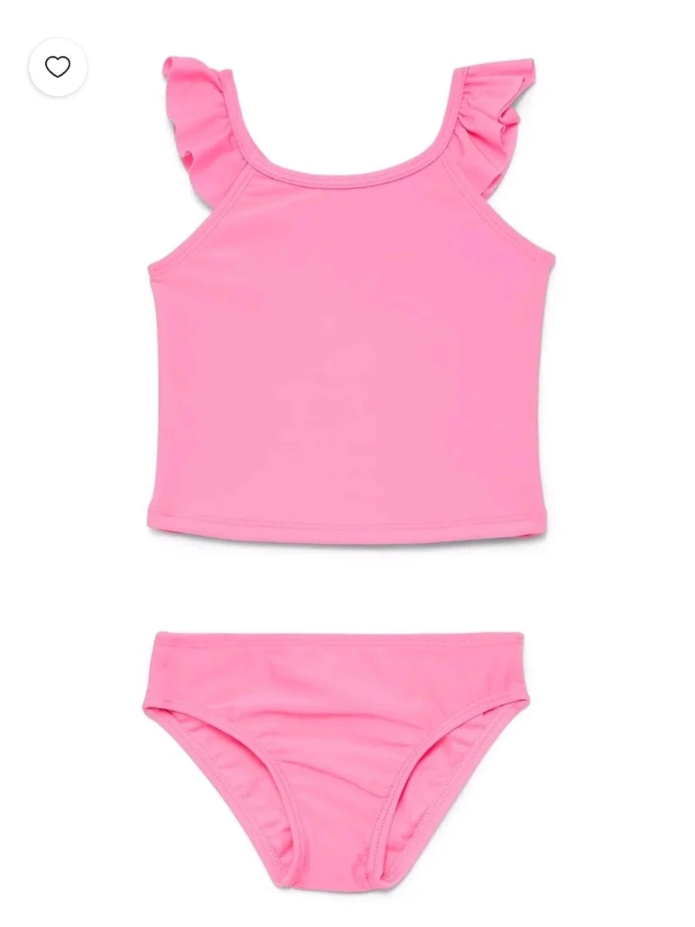 Ruffle Strap Tankini Set Bubble Pink NWT Girl's Size 2T